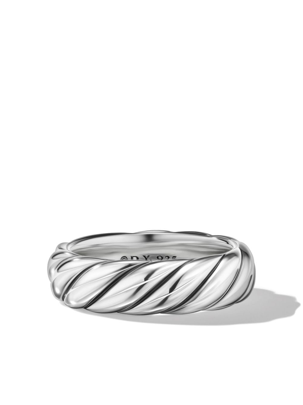 David Yurman Cable sterling silver 6mm band ring von David Yurman