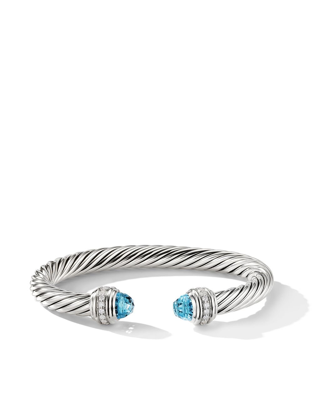 David Yurman sterling silver Cable Classics topaz and diamond bracelet von David Yurman