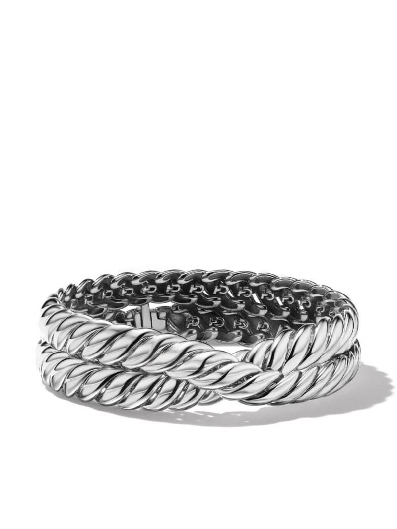 David Yurman Sculpted Cable Double Wrap bracelet - Silver von David Yurman