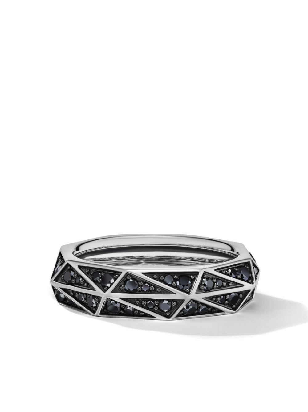 David Yurman Torqued sterling-silver black diamond ring von David Yurman
