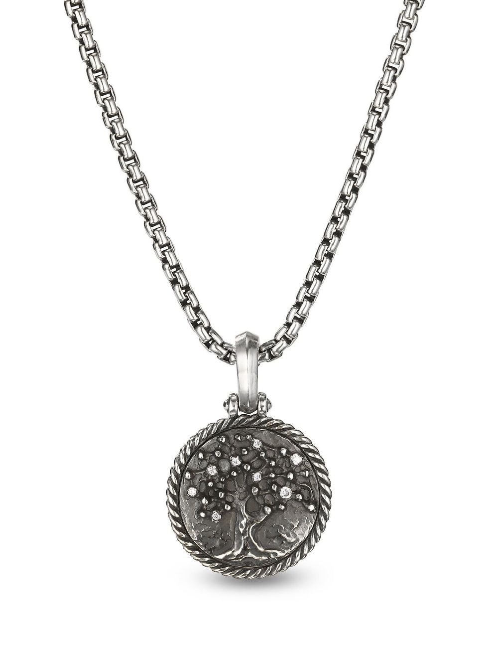 David Yurman sterling silver Tree of Life diamond amulet von David Yurman