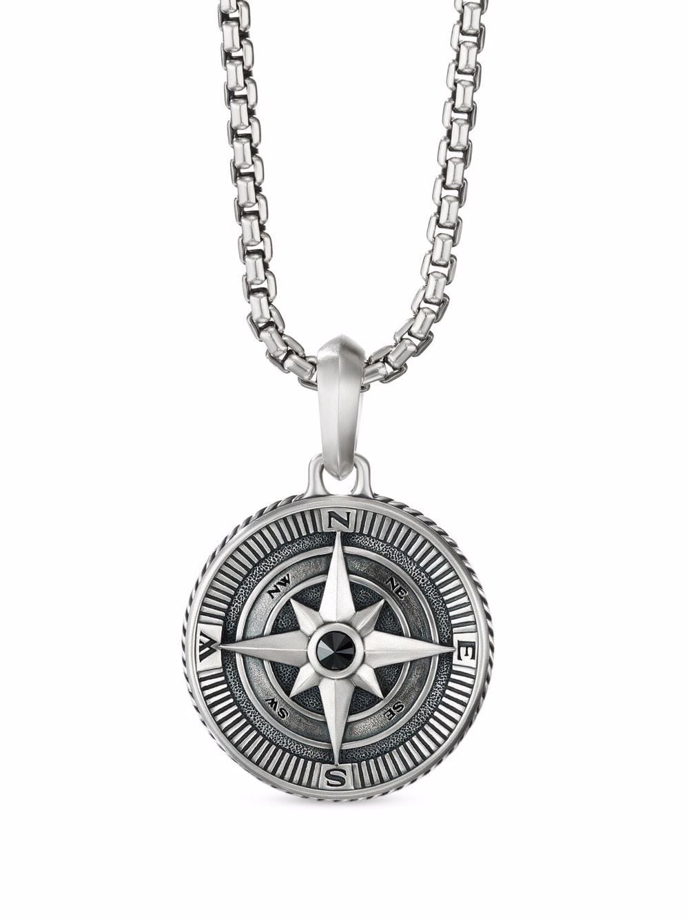 David Yurman sterling silver Maritime Compass diamond amulet von David Yurman