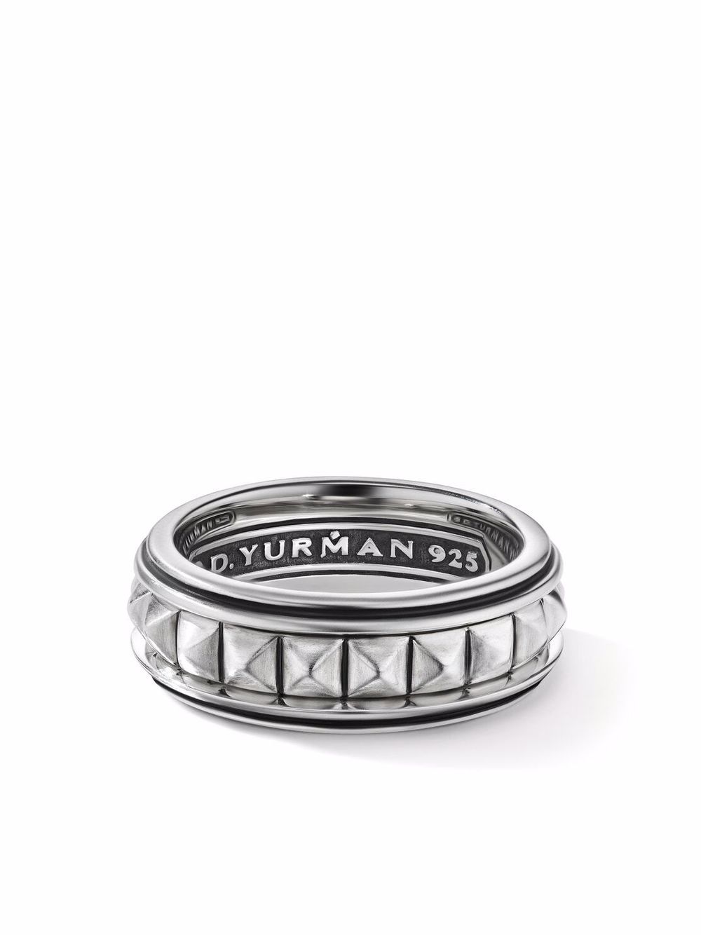 David Yurman sterling silver 8mm Pyramid stud ring von David Yurman