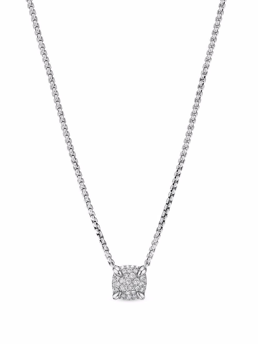 David Yurman sterling silver Petite Chatelaine diamond necklace von David Yurman