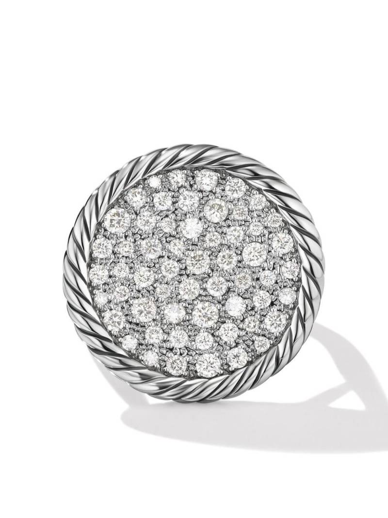 David Yurman sterling silver DY Elements pavé diamond ring von David Yurman