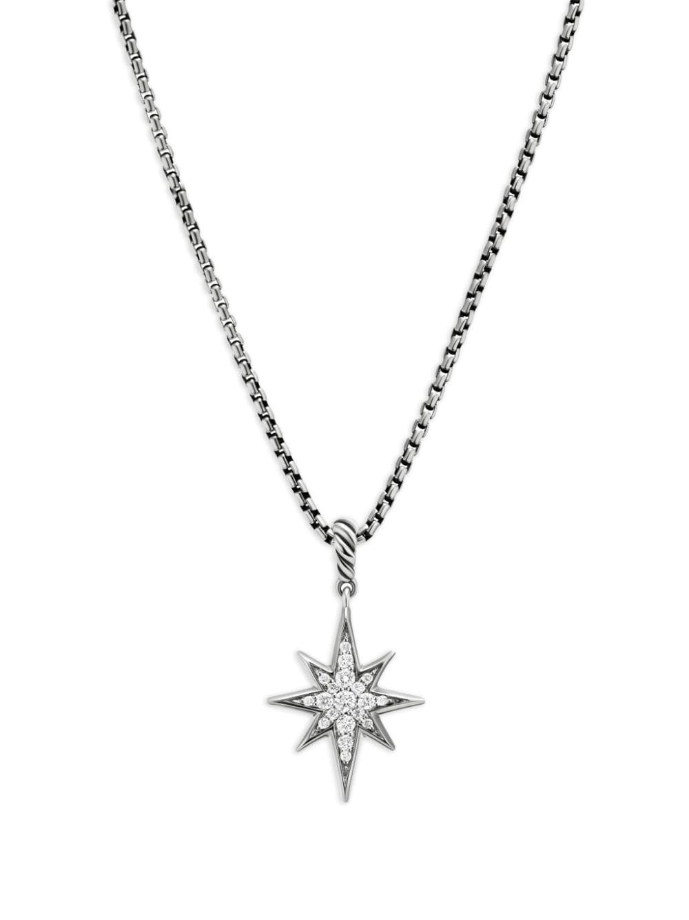 David Yurman sterling silver North Star diamond necklace von David Yurman