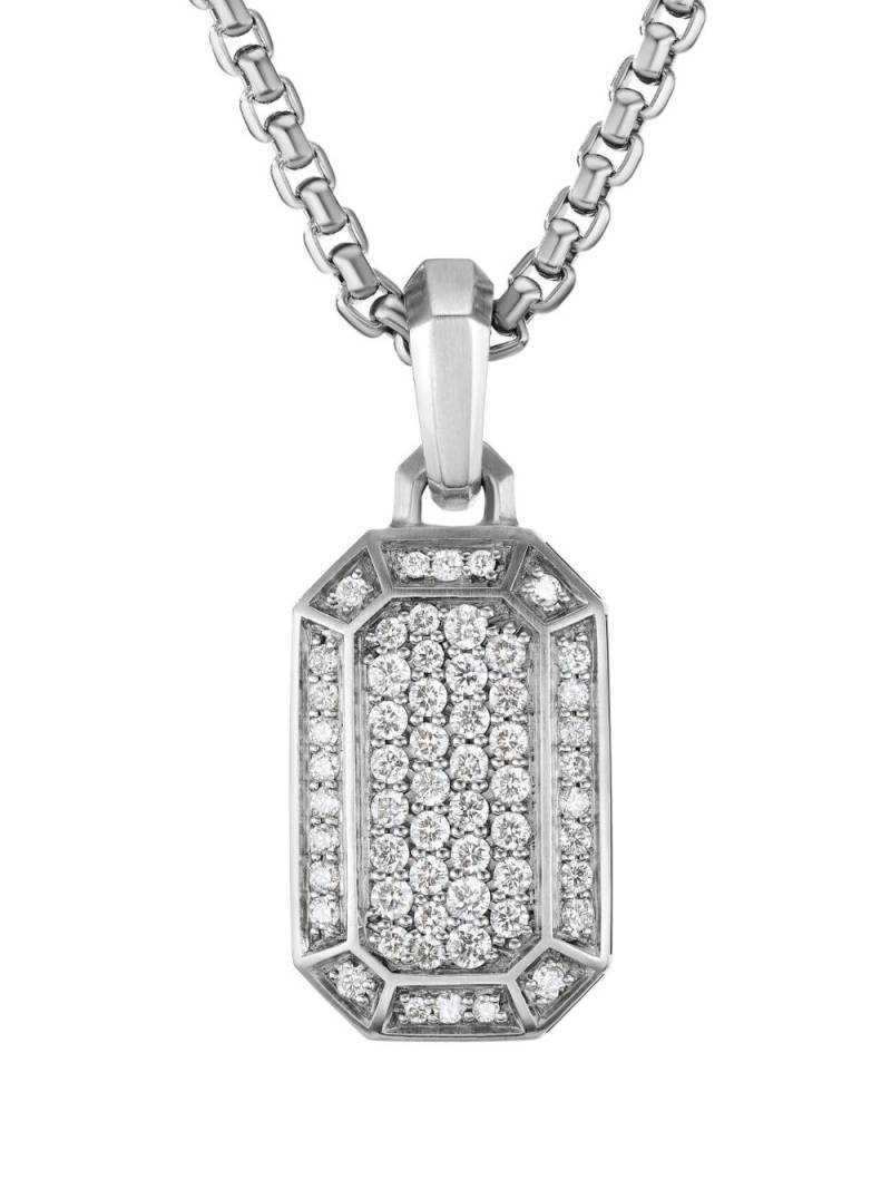 David Yurman sterling silver Streamline diamond amulet von David Yurman