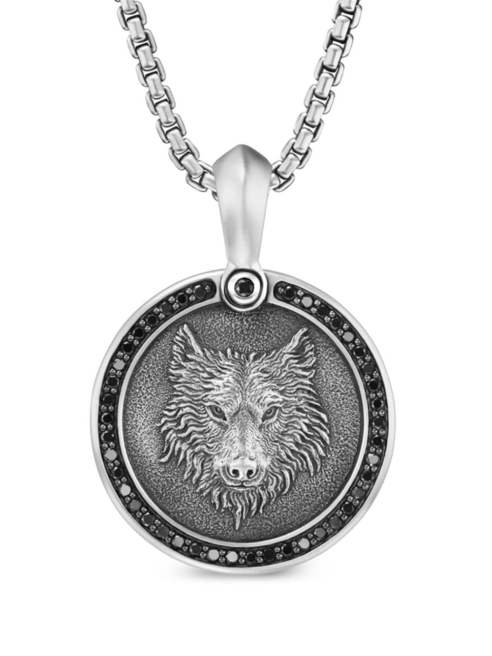 David Yurman sterling silver Wolf diamond pendant von David Yurman
