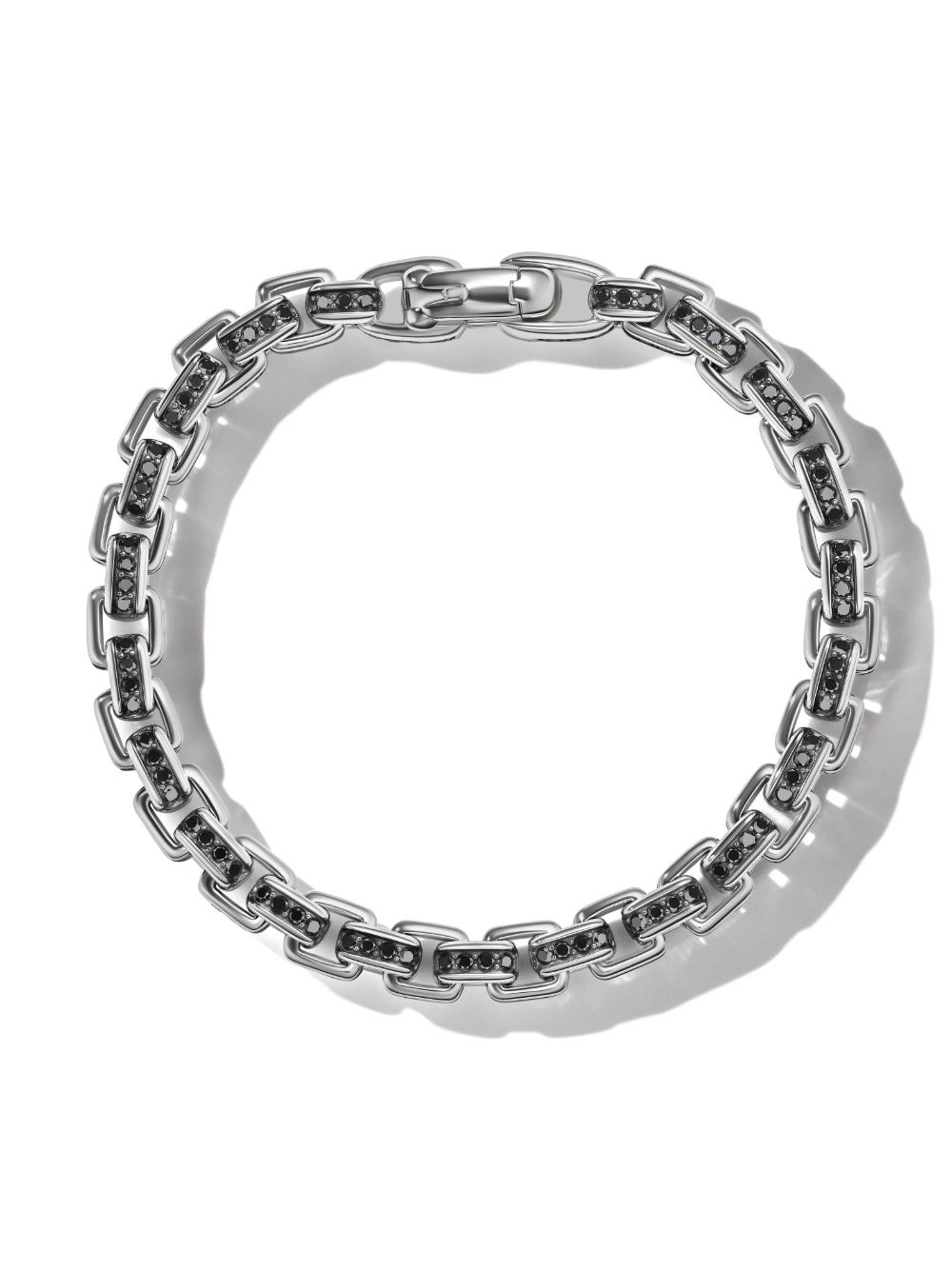 David Yurman sterling silver and diamond box chain bracelet von David Yurman