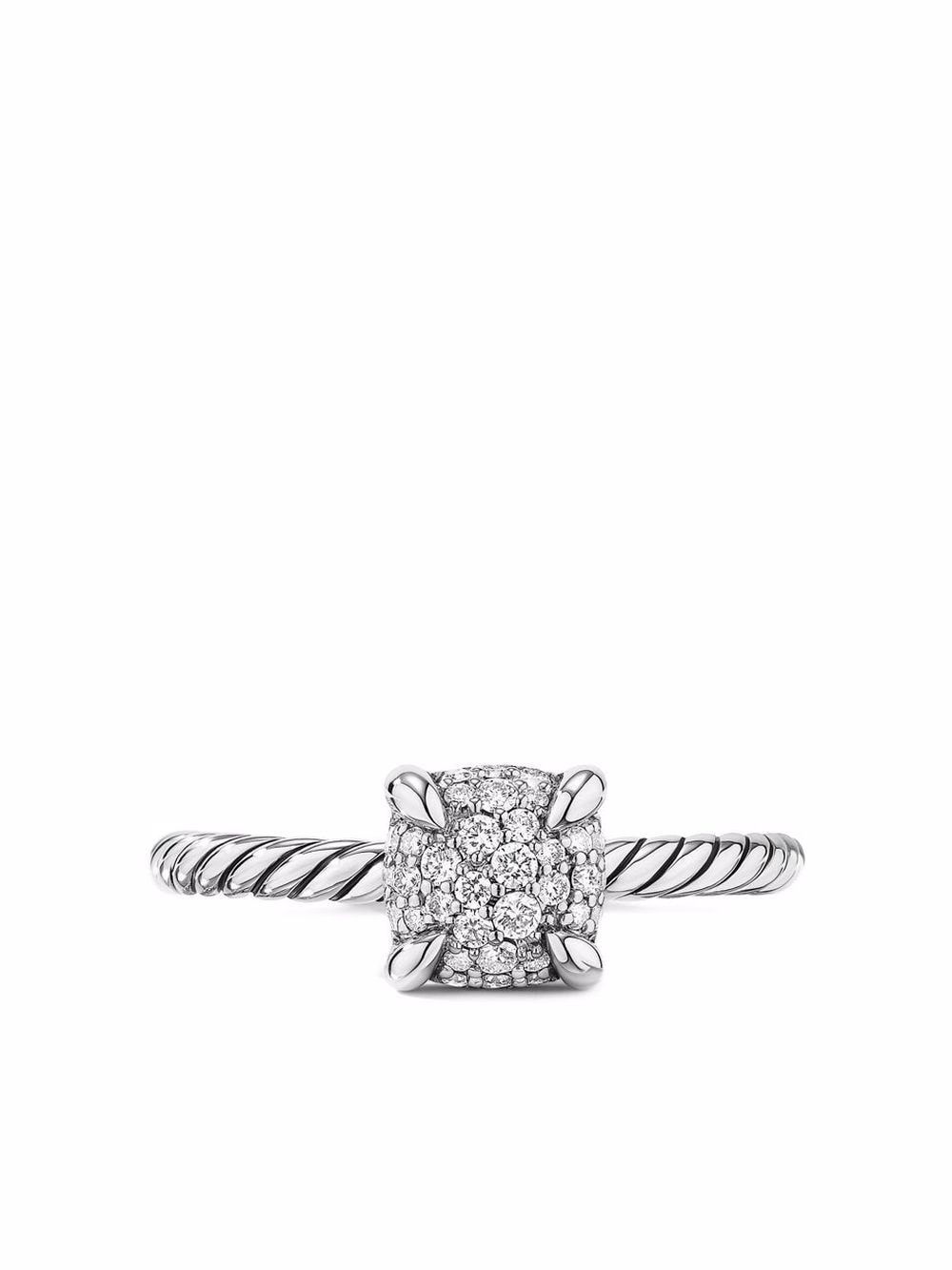 David Yurman sterling silver Petite Chatelaine diamond ring von David Yurman