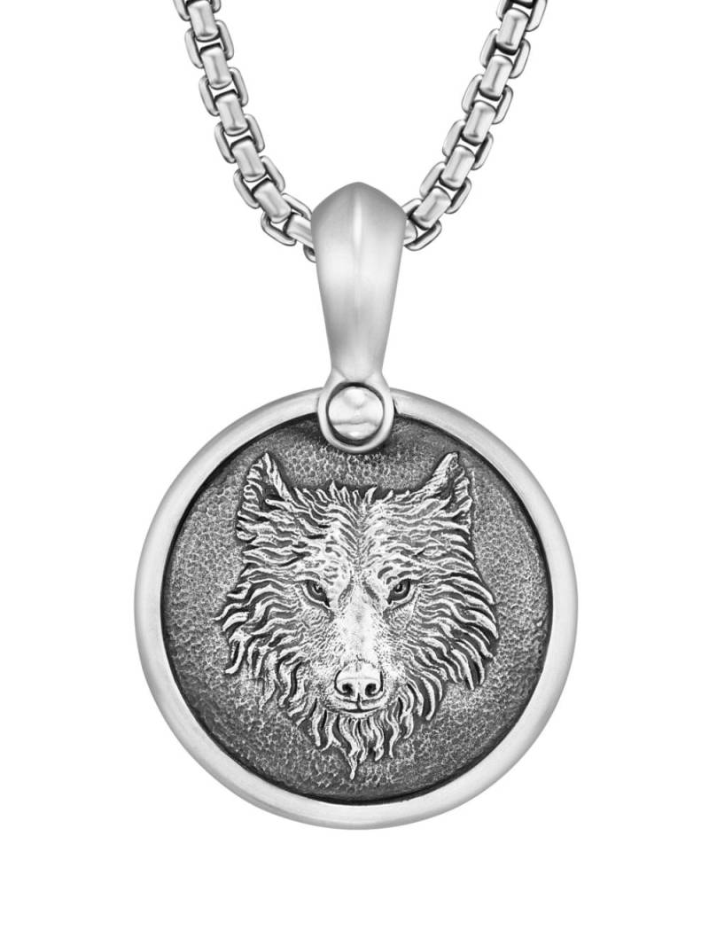 David Yurman sterling silver Wolf pendant - Grey von David Yurman
