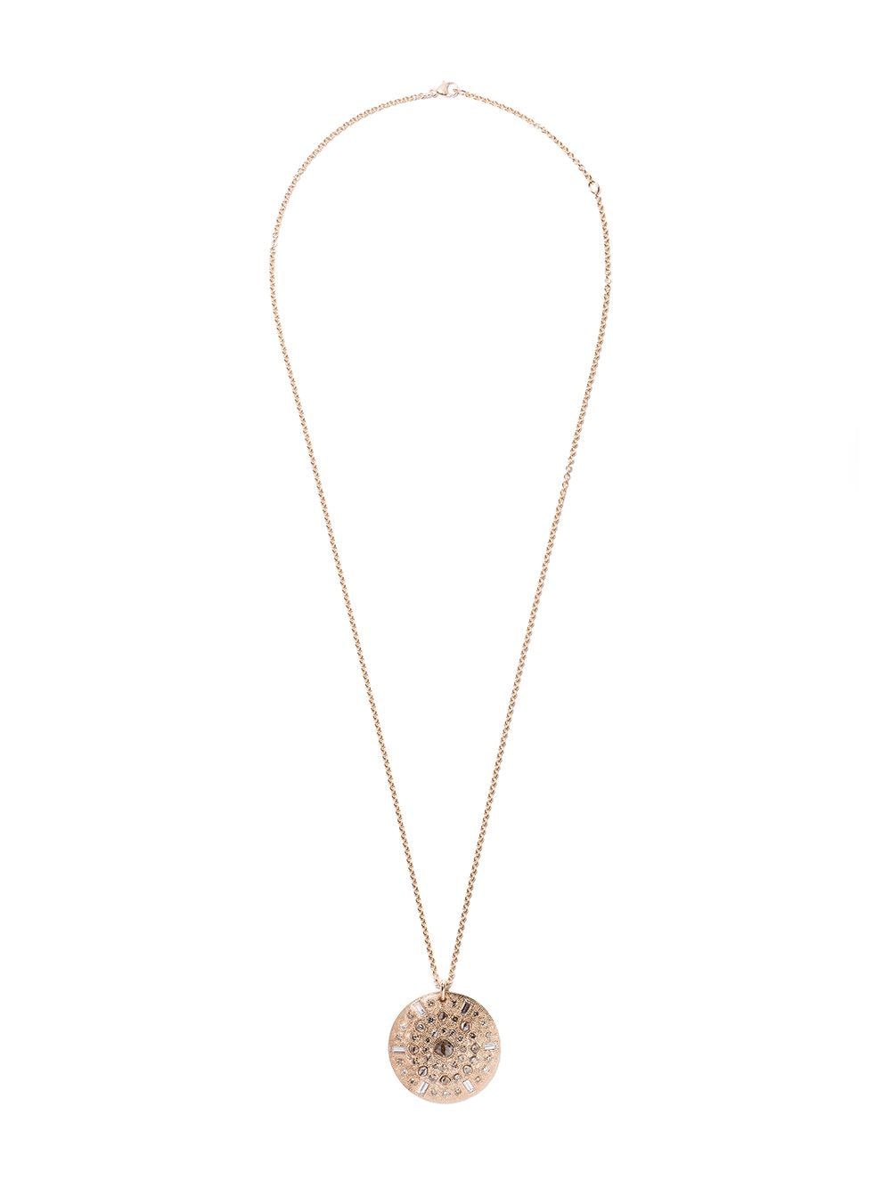 De Beers Jewellers 18kt rose gold Talisman 10 Medal diamond necklace - Pink von De Beers Jewellers