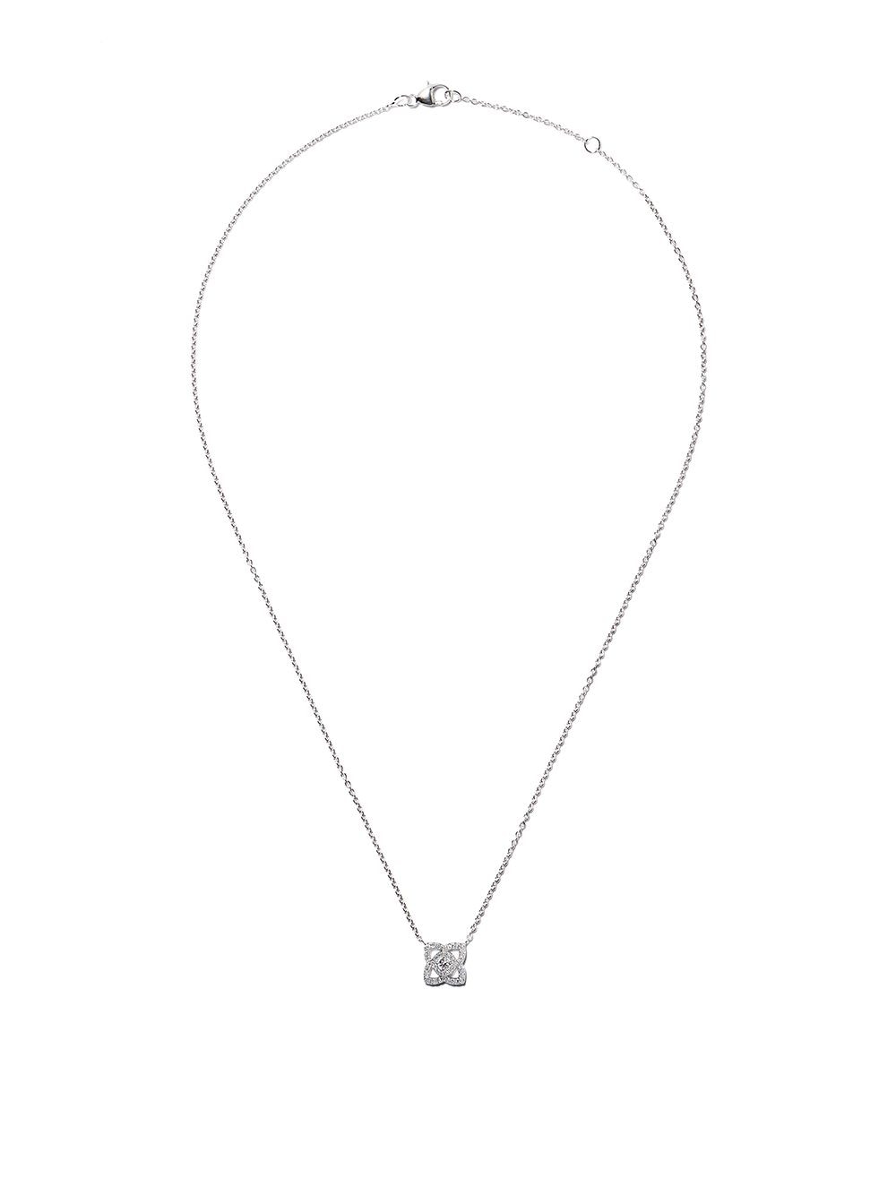 De Beers Jewellers 18kt white gold Enchanted Lotus diamond pendant necklace - Silver von De Beers Jewellers