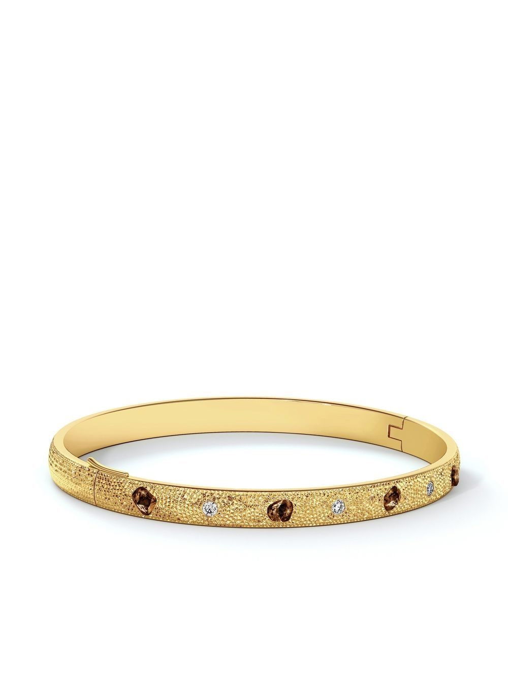 De Beers Jewellers 18kt yellow gold Talisman diamond bangle bracelet von De Beers Jewellers