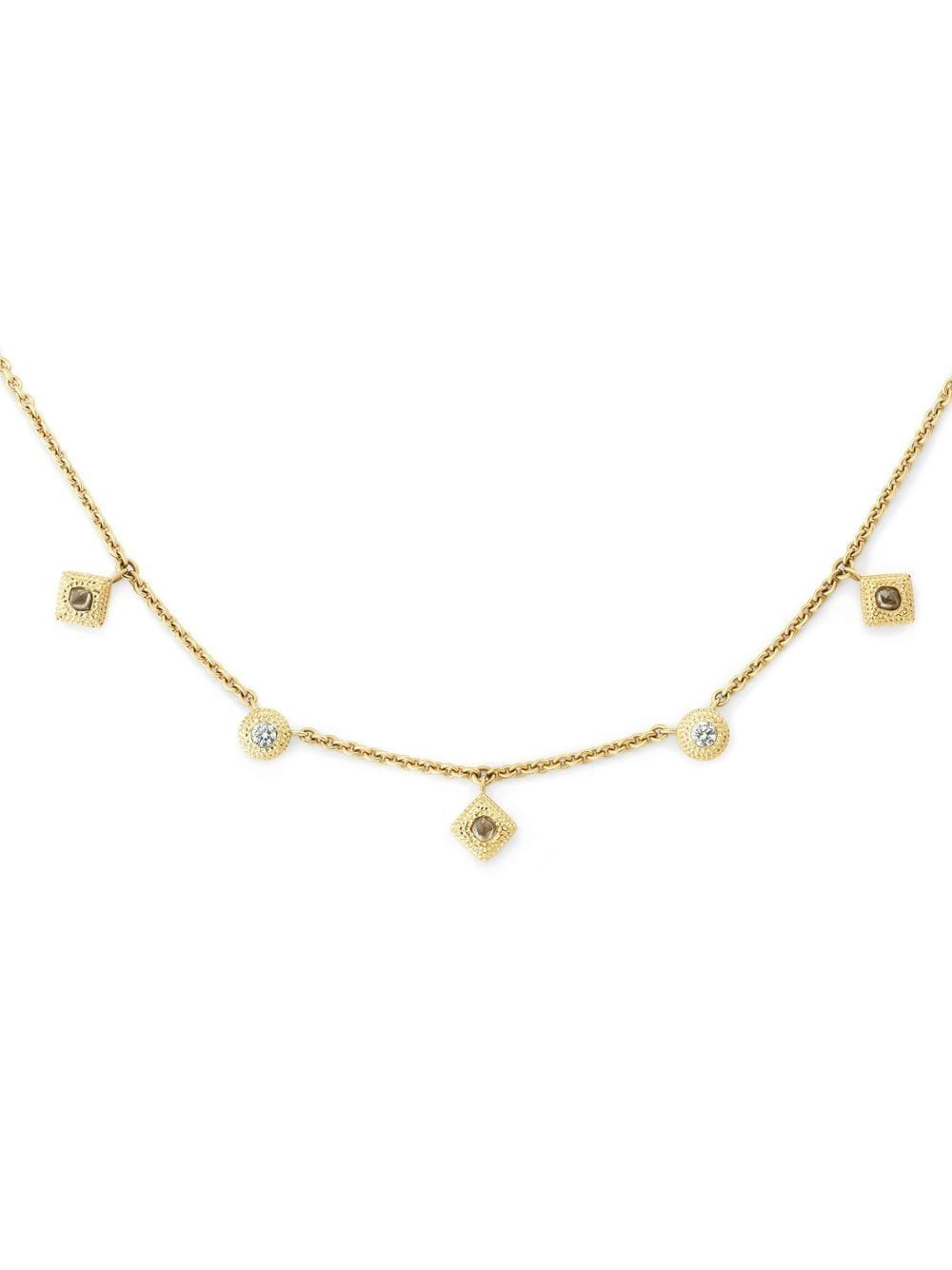 De Beers Jewellers 18kt yellow gold Talisman diamond charm necklace von De Beers Jewellers