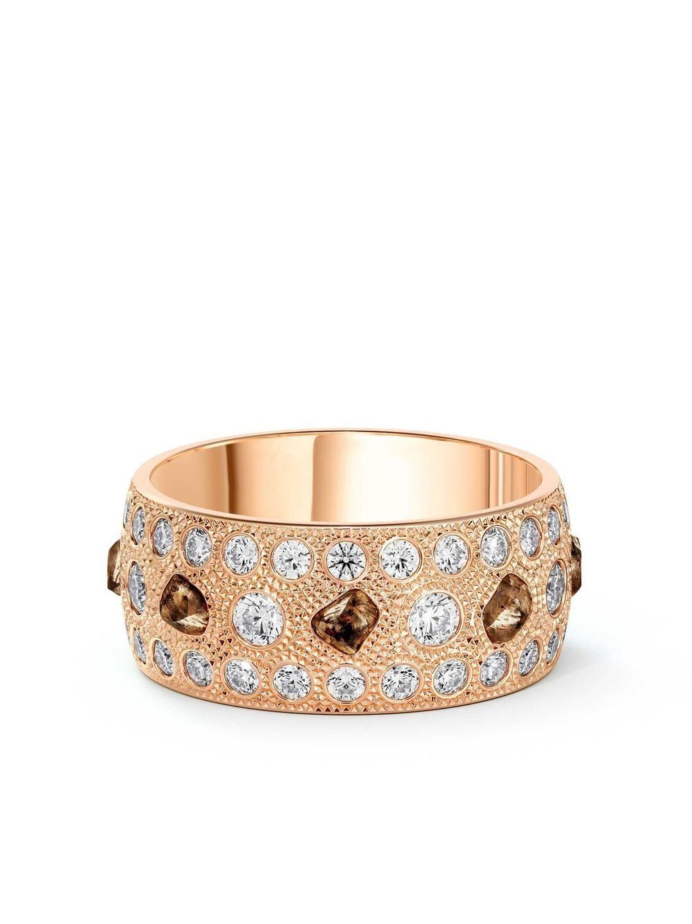 De Beers Jewellers large 18kt rose gold Talisman diamond ring - Pink von De Beers Jewellers