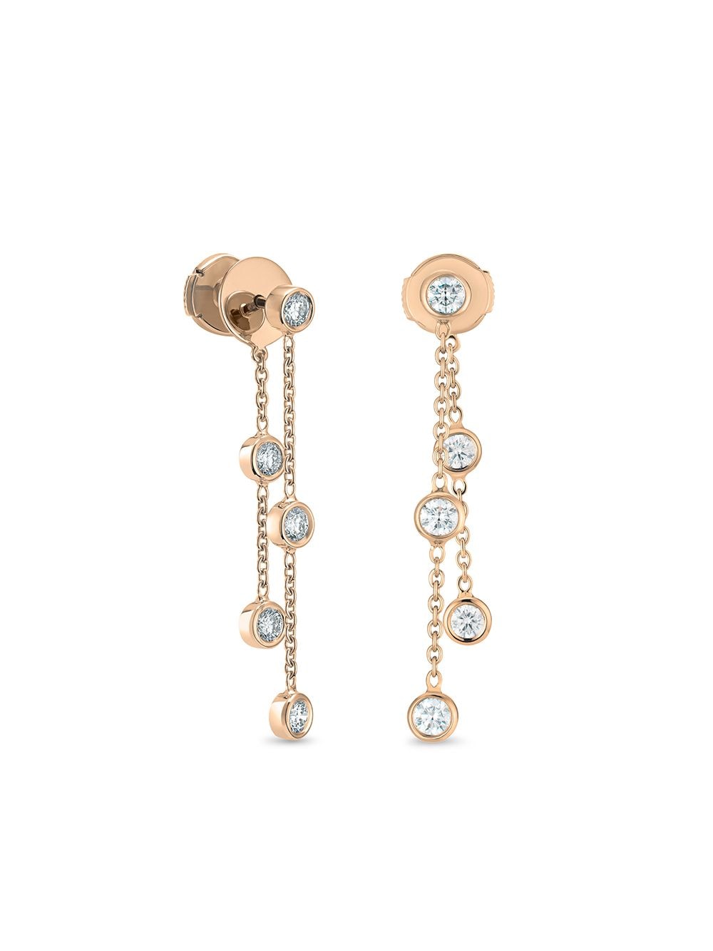 De Beers Jewellers 18kt rose gold Clea Five diamond earrings von De Beers Jewellers
