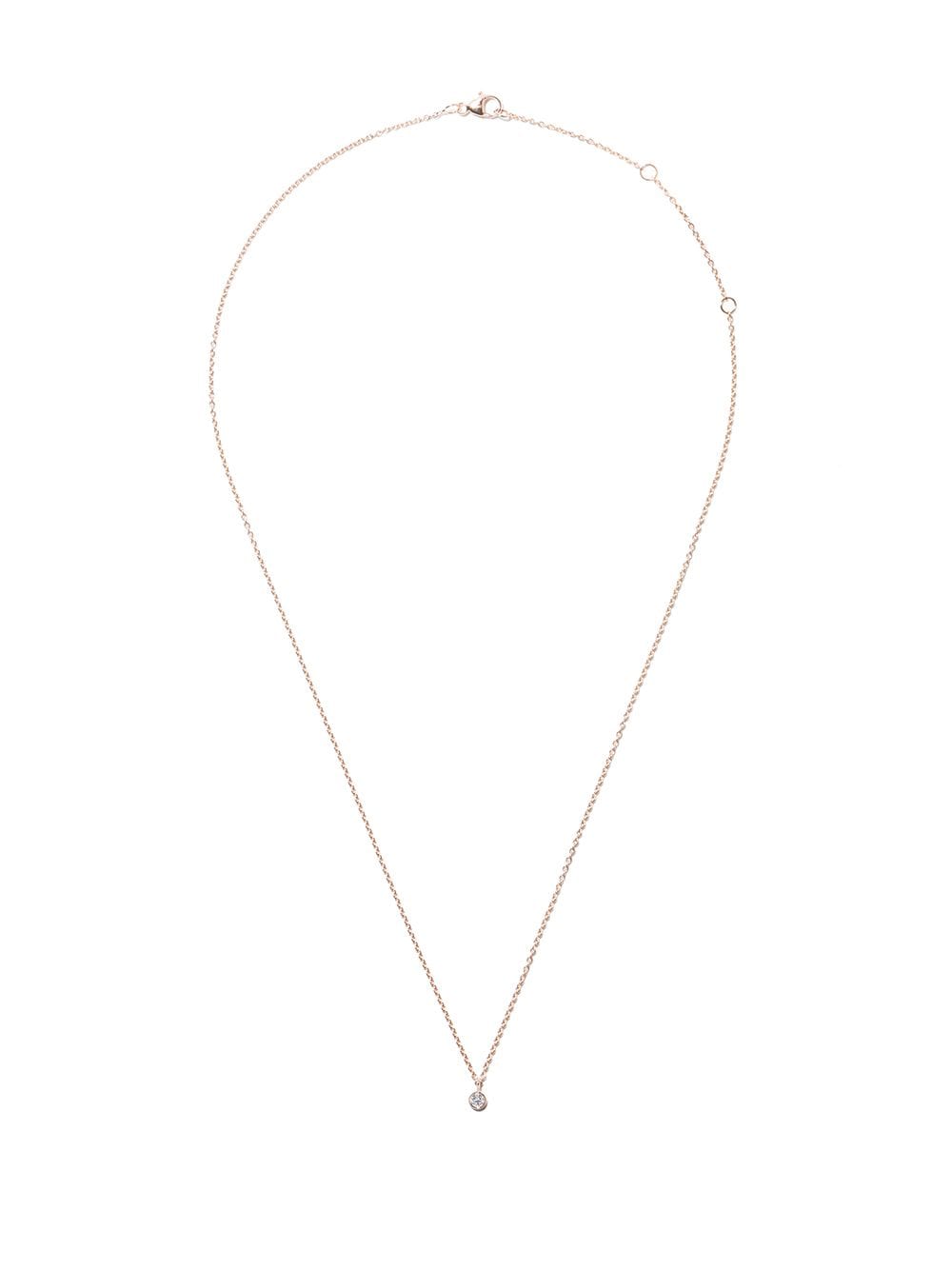 De Beers Jewellers 18kt rose gold My First De Beers one diamond pendant necklace - Pink von De Beers Jewellers