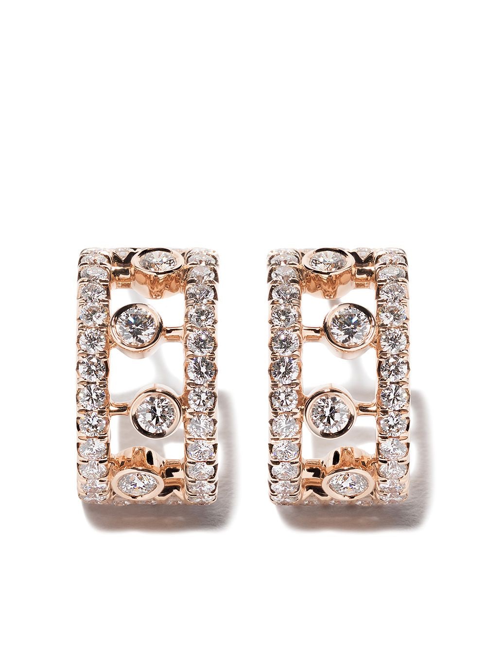 De Beers Jewellers 18kt rose gold Dewdrop diamond earrings - Pink von De Beers Jewellers