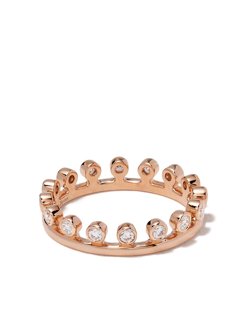 De Beers Jewellers 18kt rose gold Dewdrop diamond one line band - Pink von De Beers Jewellers