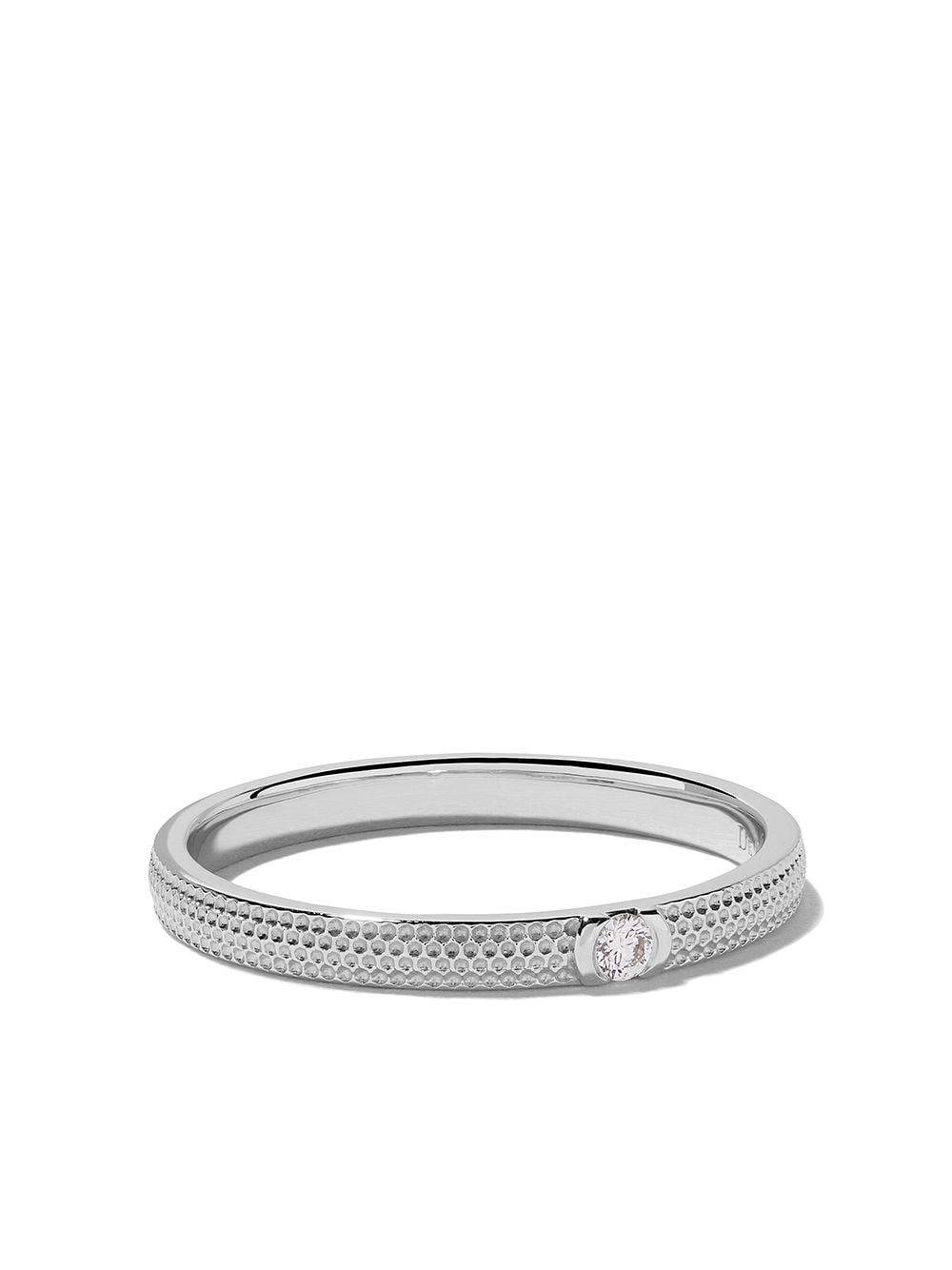 De Beers Jewellers 18kt white gold Azulea diamond band - Silver von De Beers Jewellers