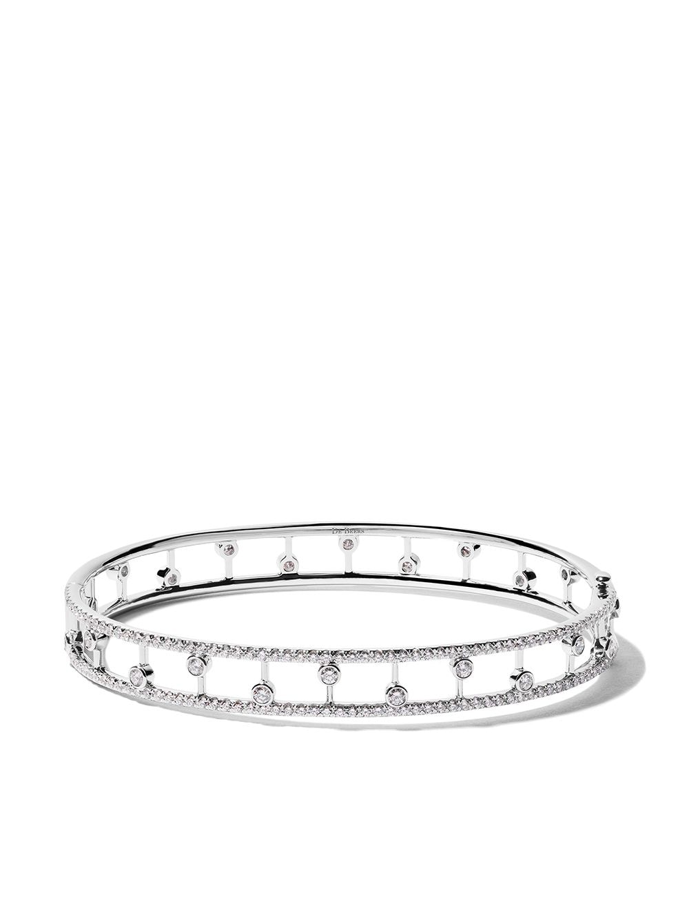 De Beers Jewellers 18kt white gold Dewdrop diamond bangle - Silver von De Beers Jewellers