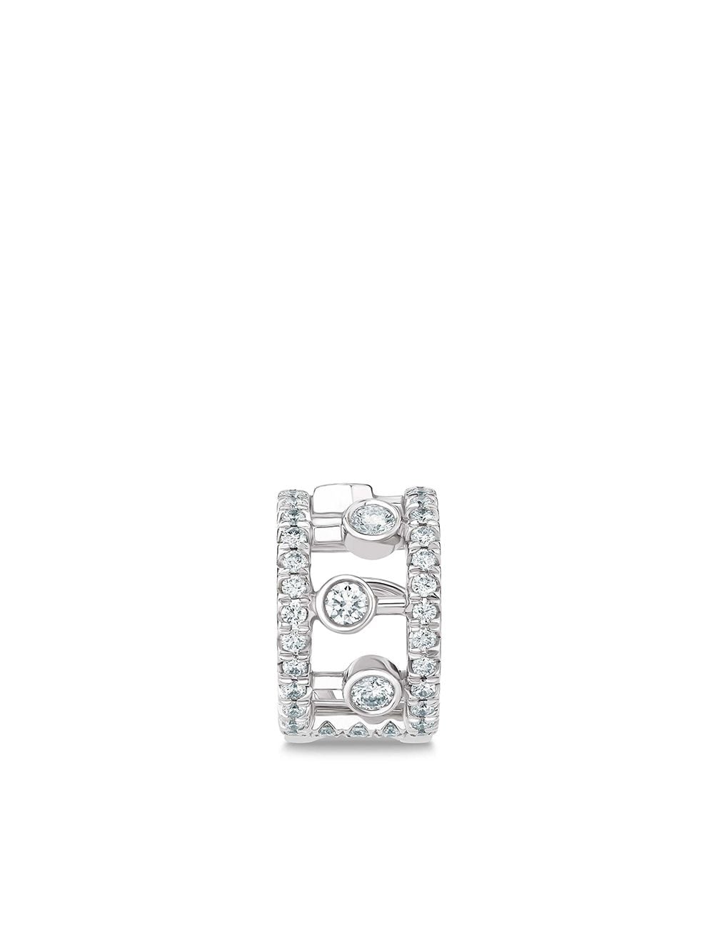 De Beers Jewellers 18kt white gold diamond Dewdrop ear cuff - Silver von De Beers Jewellers