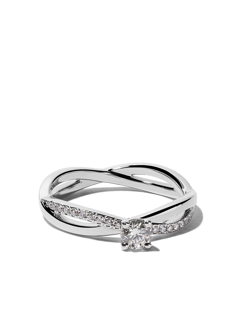 De Beers Jewellers Platinum My First De Beers Infinity solitaire diamond ring - Silver von De Beers Jewellers