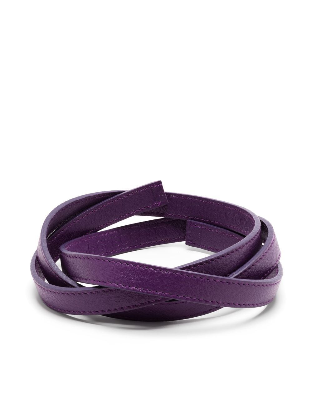 De Grisogono flat leather bracelet - Purple von De Grisogono