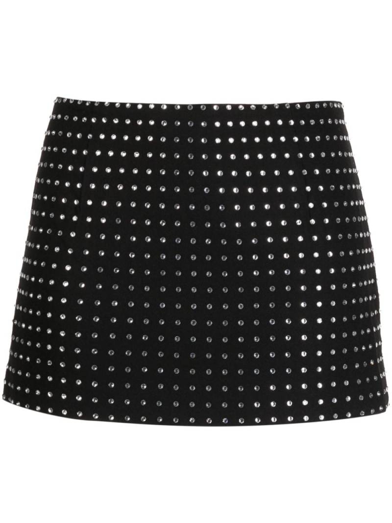 De La Vali Isidora rhinestone-embellished miniskirt - Black von De La Vali