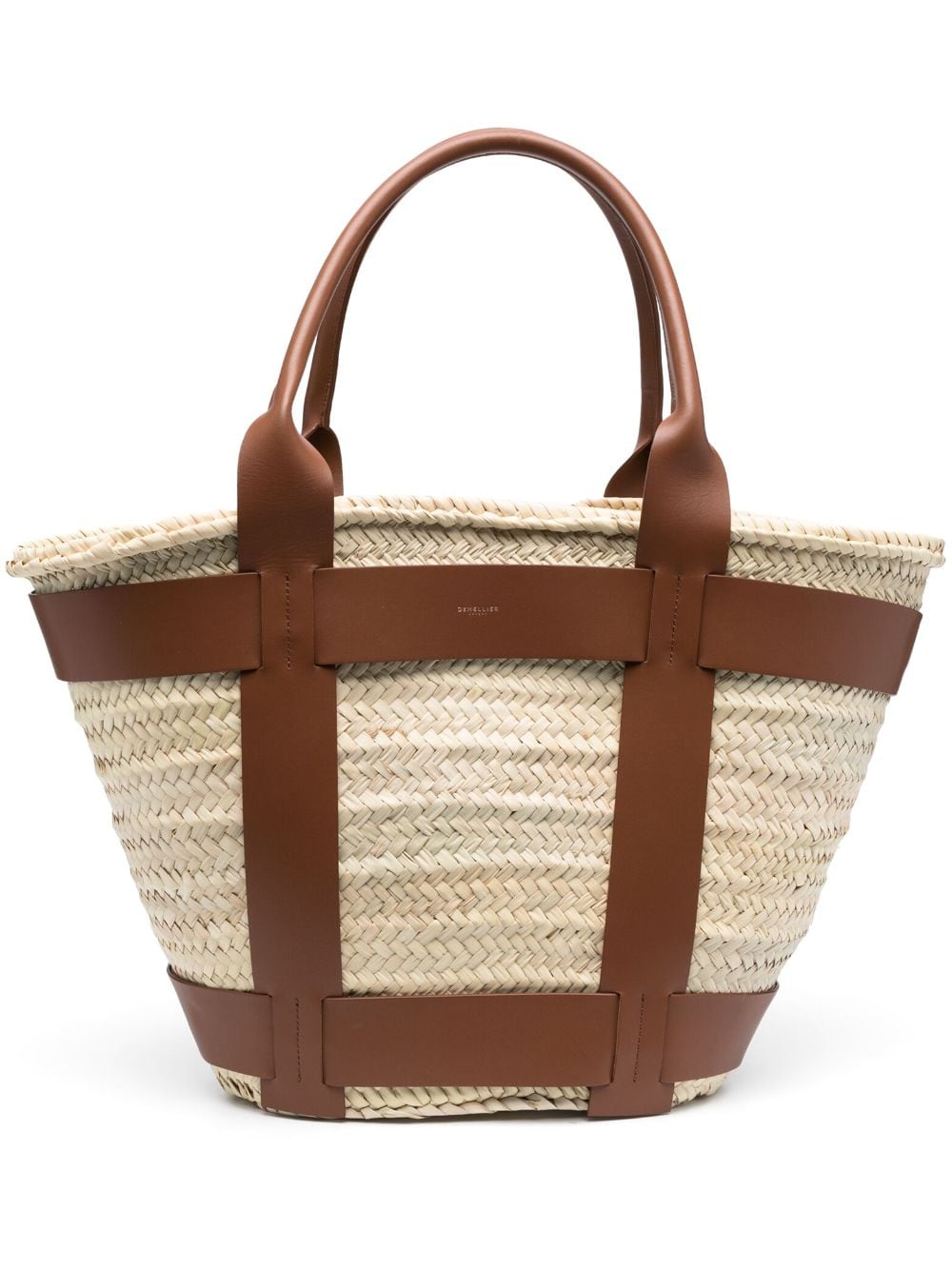 DeMellier The Santorini raffia tote bag - Neutrals von DeMellier