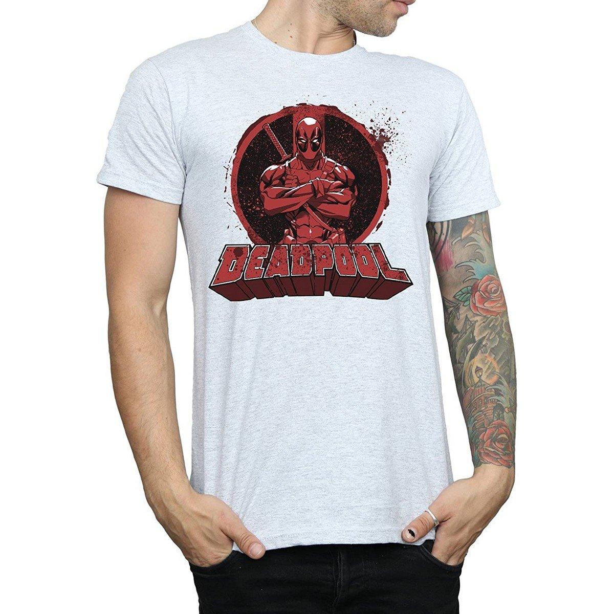 Arms Crossed Tshirt Damen Grau L von Deadpool