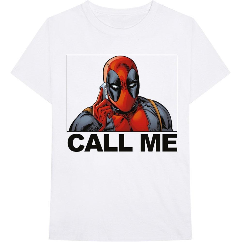 Call Me Tshirt Damen Weiss XL von Deadpool