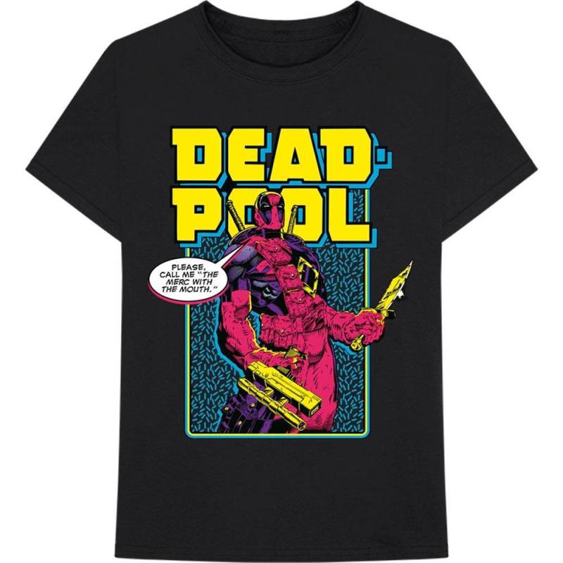 Comic Merc Tshirt Herren Schwarz XXL von Deadpool