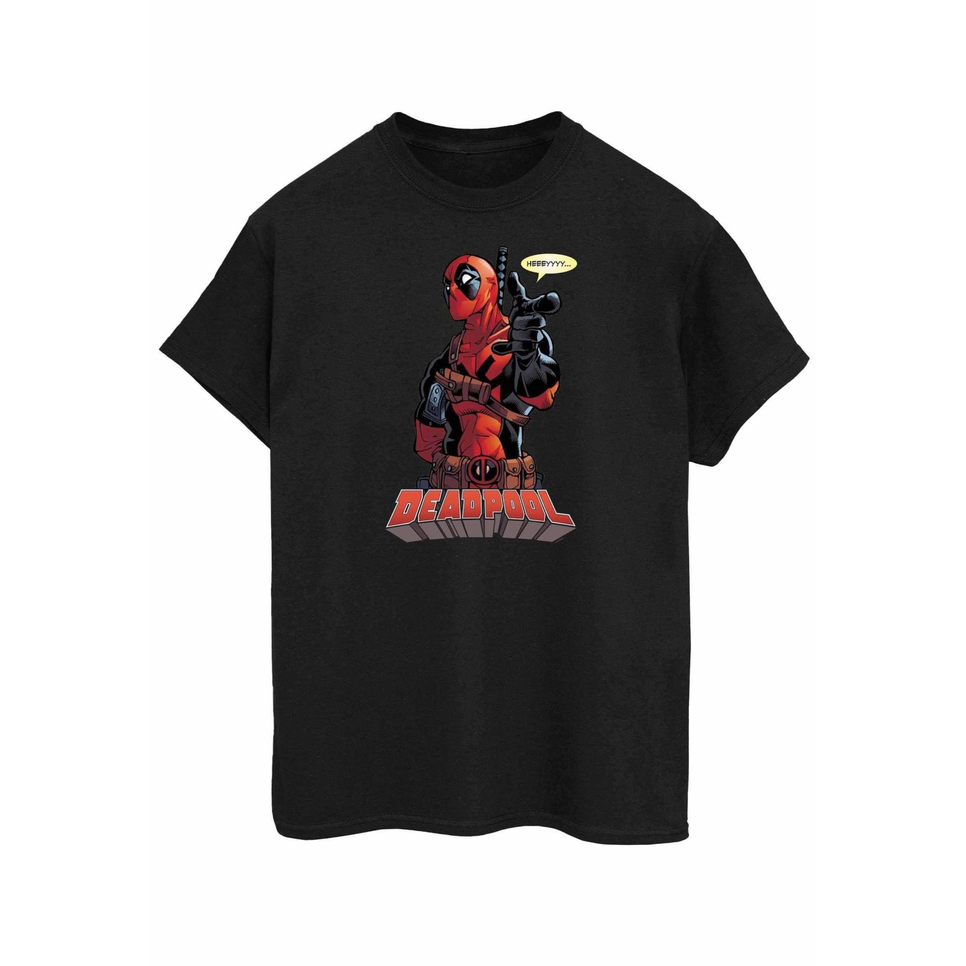 Hey You Tshirt Damen Schwarz 3XL von Deadpool