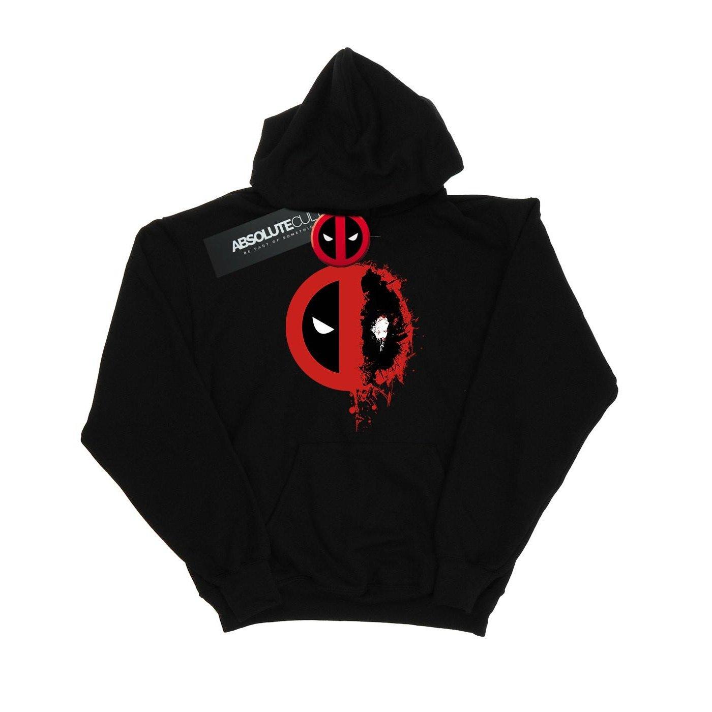 Kapuzenpullover Logo Damen Schwarz 3XL von Deadpool