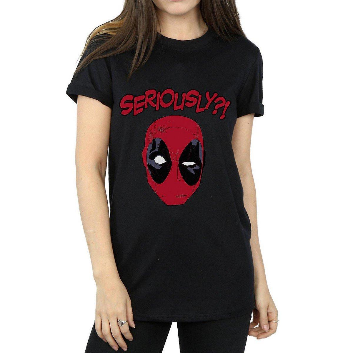 Seriously Tshirt Damen Schwarz 3XL von Deadpool