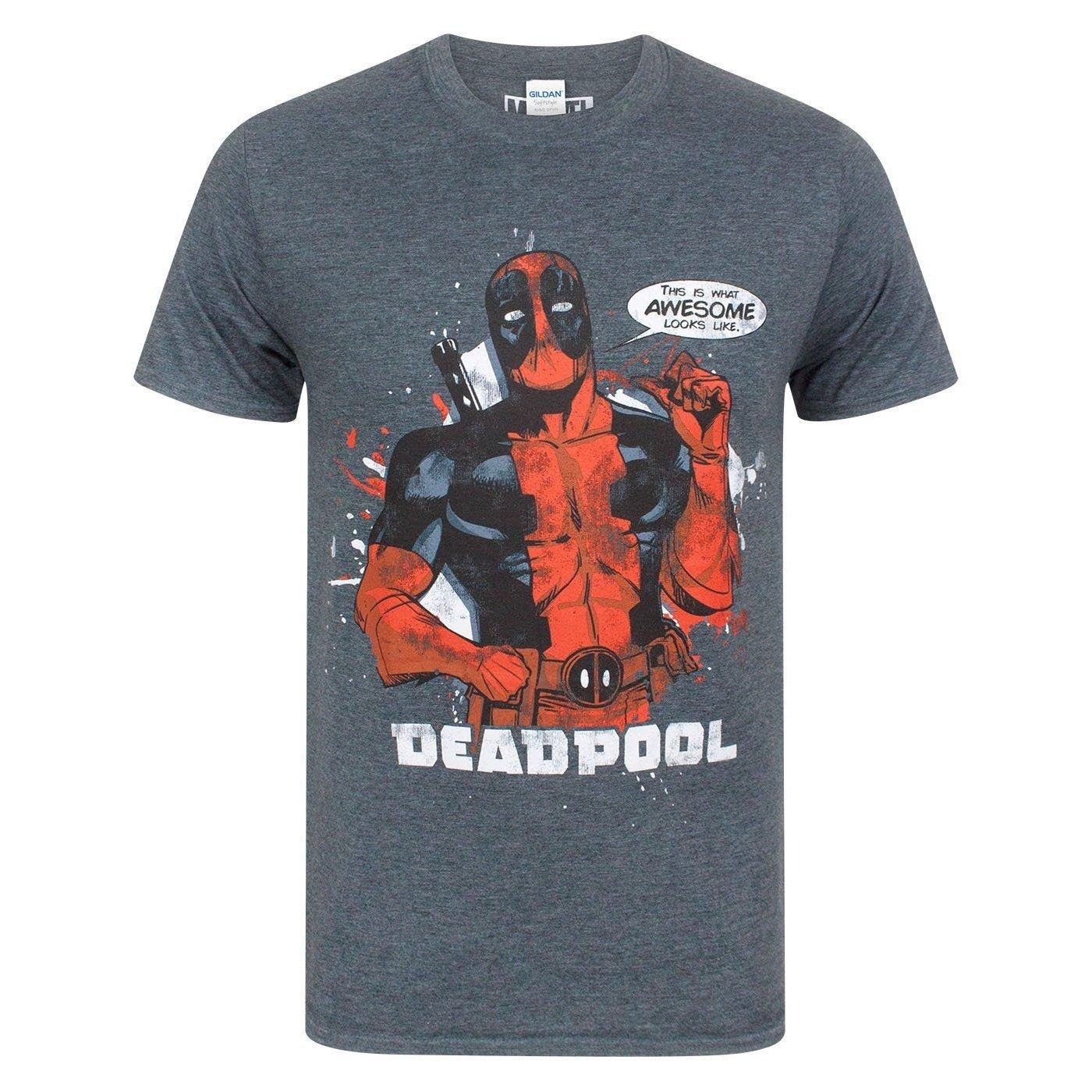 This Is What Awesome Looks Like Tshirt Herren Charcoal Black L von Deadpool