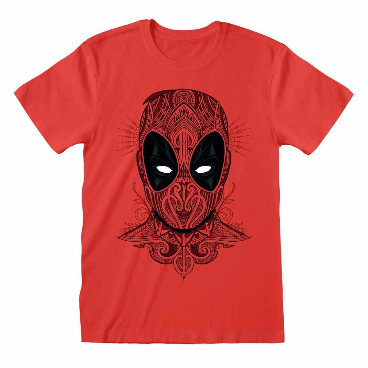 Tshirt Herren Rot Bunt L von Deadpool