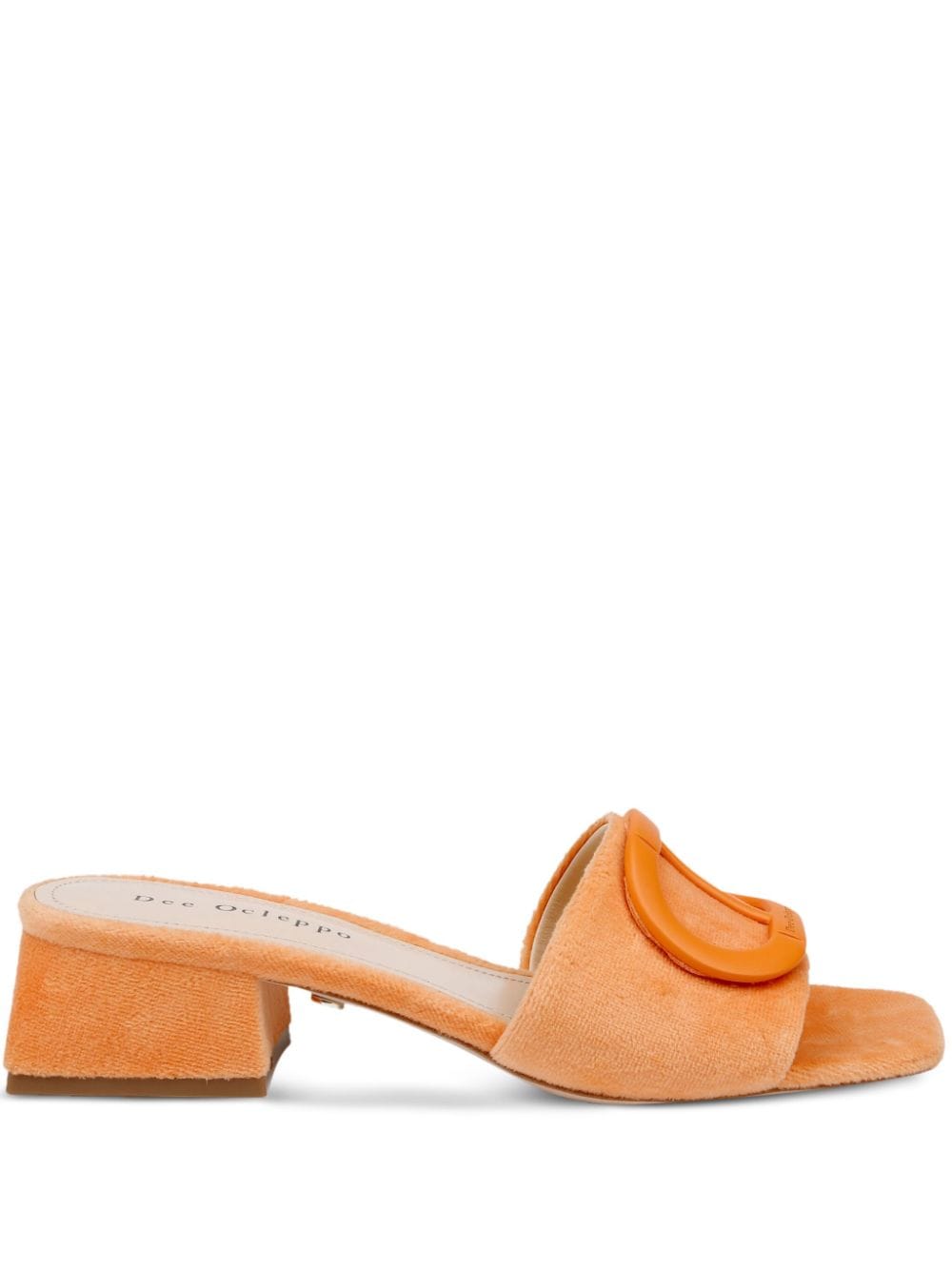 Dee Ocleppo Dizzy 35mm terry-cloth mules - Orange von Dee Ocleppo