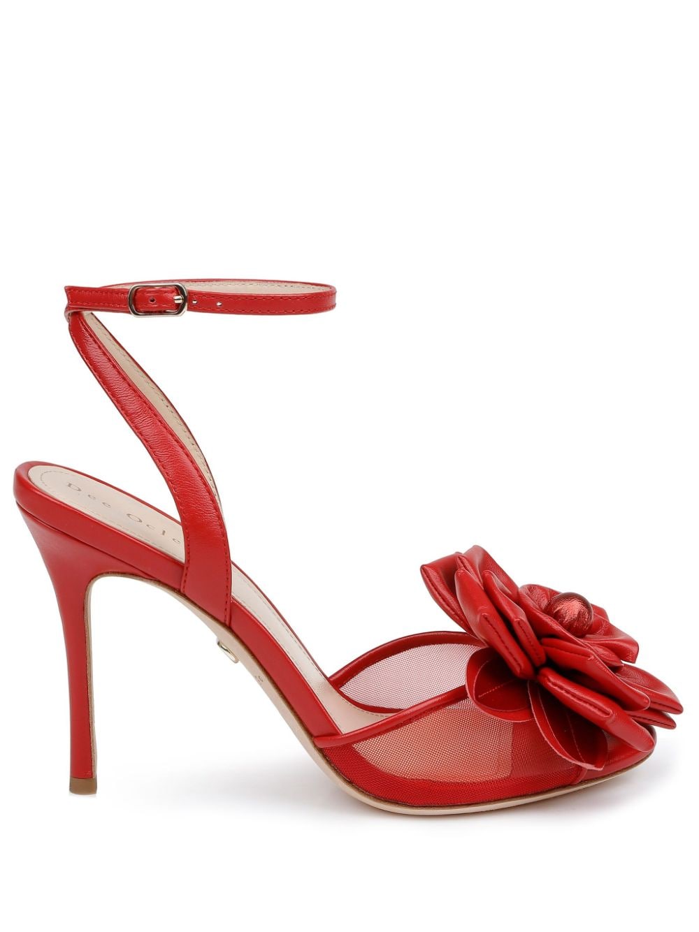 Dee Ocleppo England appliquéd leather sandals - Red von Dee Ocleppo