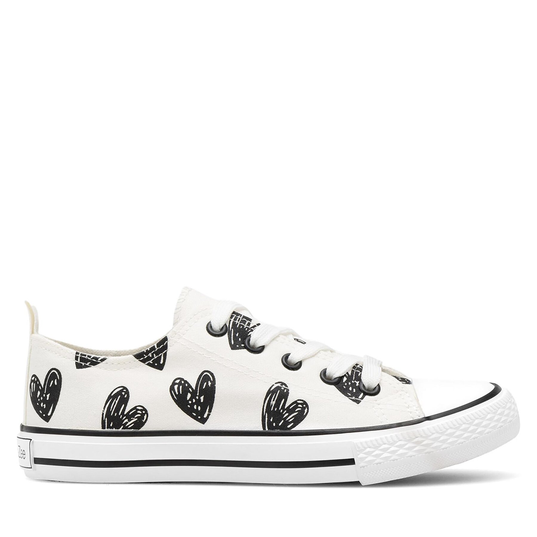 Sneakers aus Stoff DeeZee CSS20530-01 White/Black von DeeZee