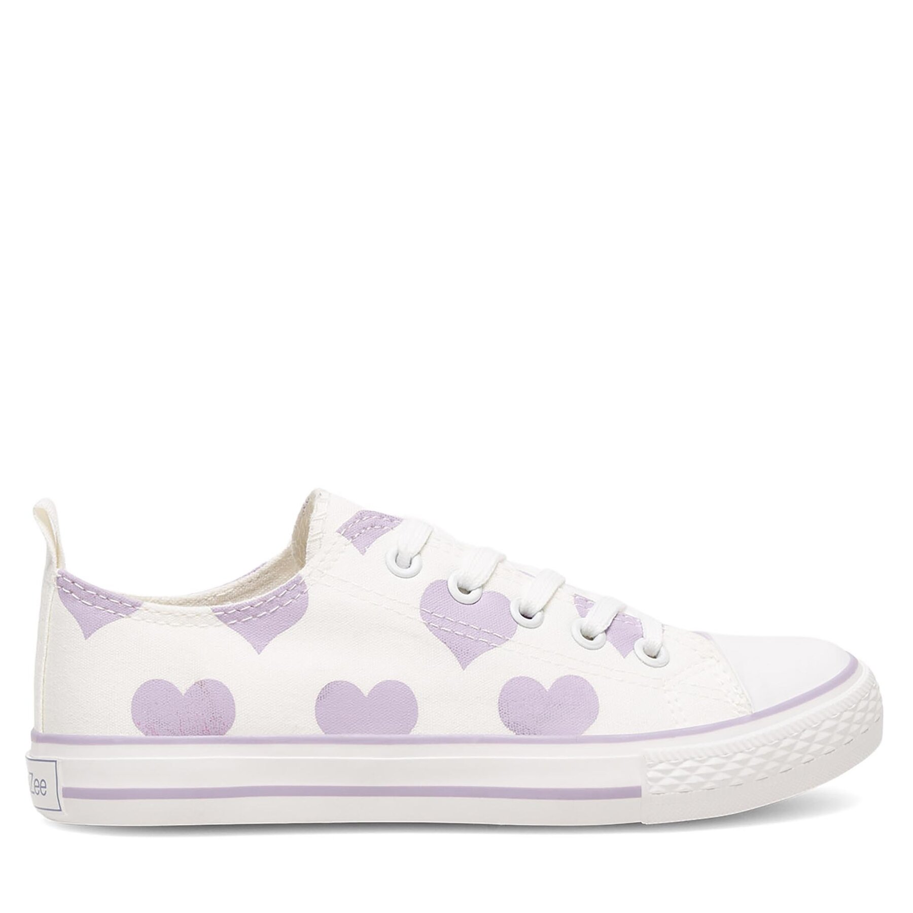 Sneakers aus Stoff DeeZee CSS20530-01 White/Purple von DeeZee