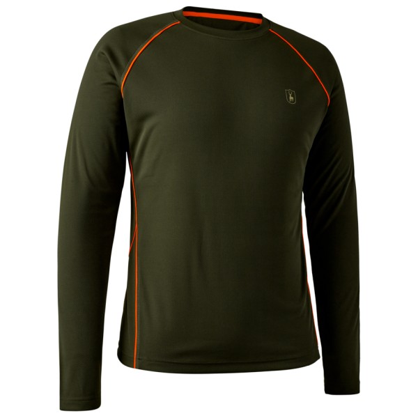 Deerhunter - Chamois L/S T-Shirt - Funktionsshirt Gr L oliv von Deerhunter
