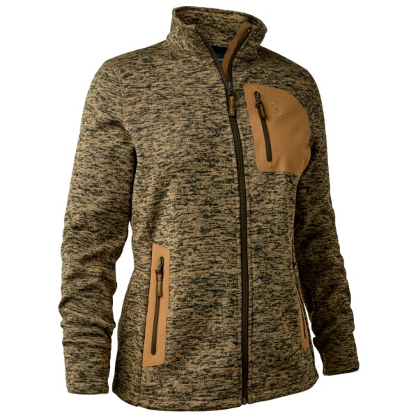 Deerhunter - Women's Sarek Knitted Jacket - Fleecejacke Gr 36;38;40;42;44;46;48 braun;oliv von Deerhunter