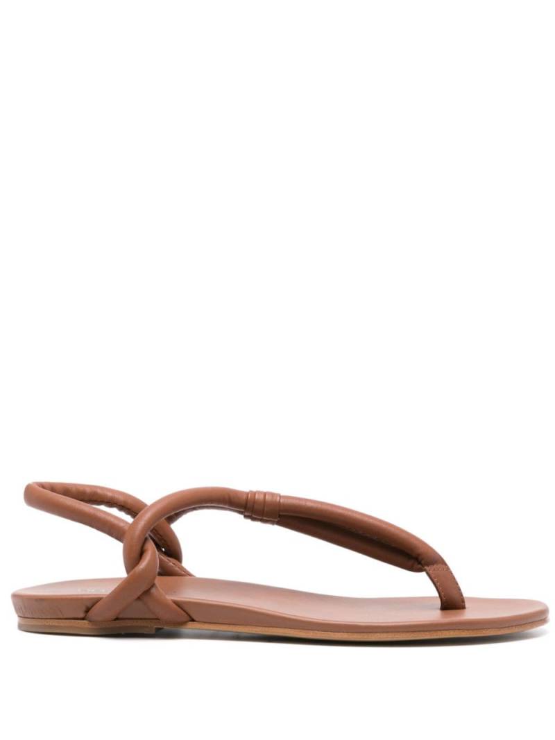 Del Carlo Dytt padded leather sandals - Brown von Del Carlo