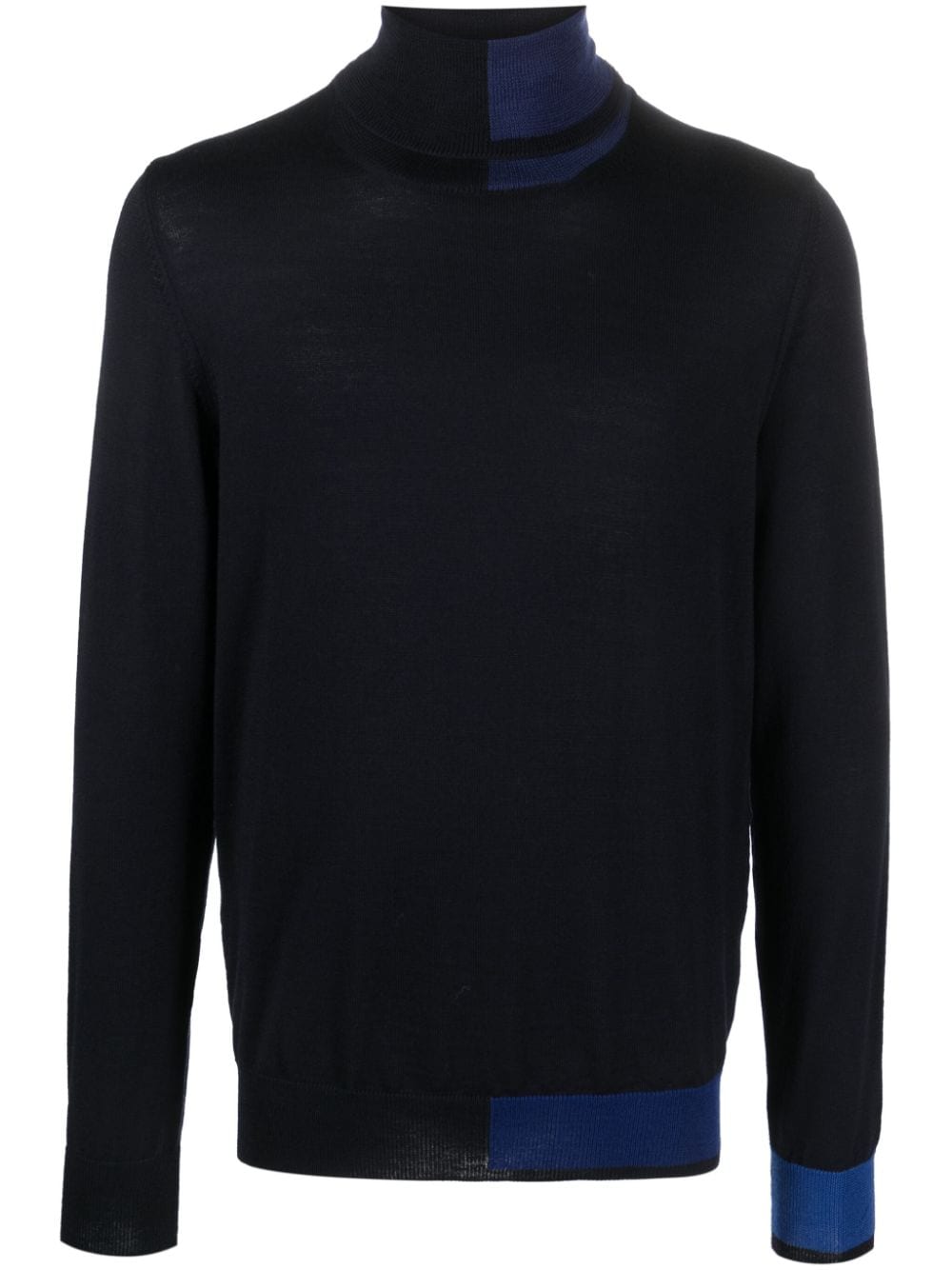 Del Carlo roll-neck merino wool jumper - Blue von Del Carlo