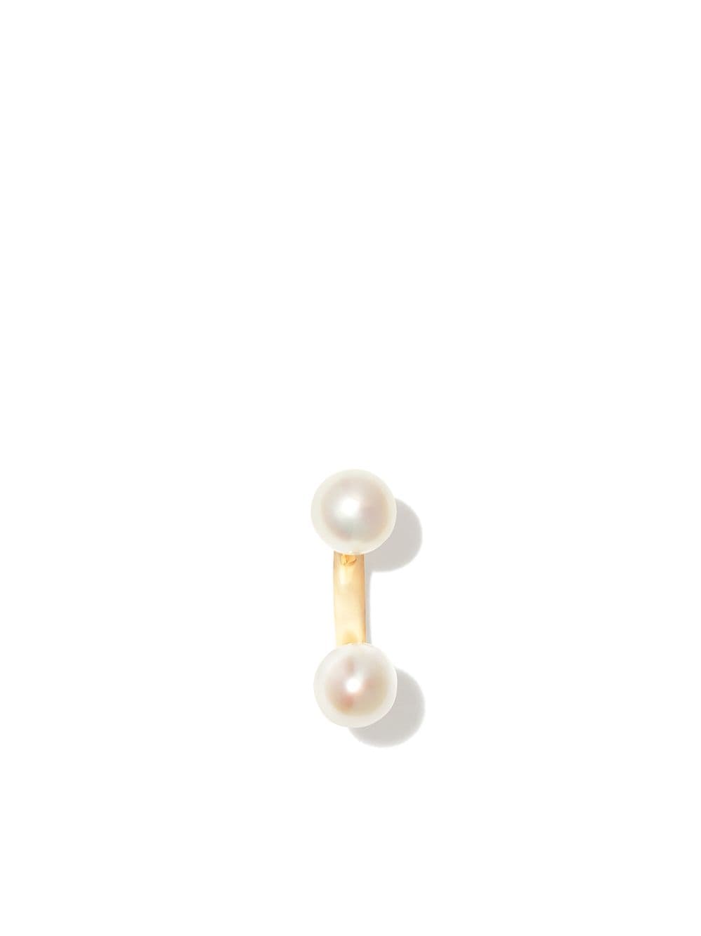 Delfina Delettrez 18kt yellow gold Micro pearl single stud earring von Delfina Delettrez