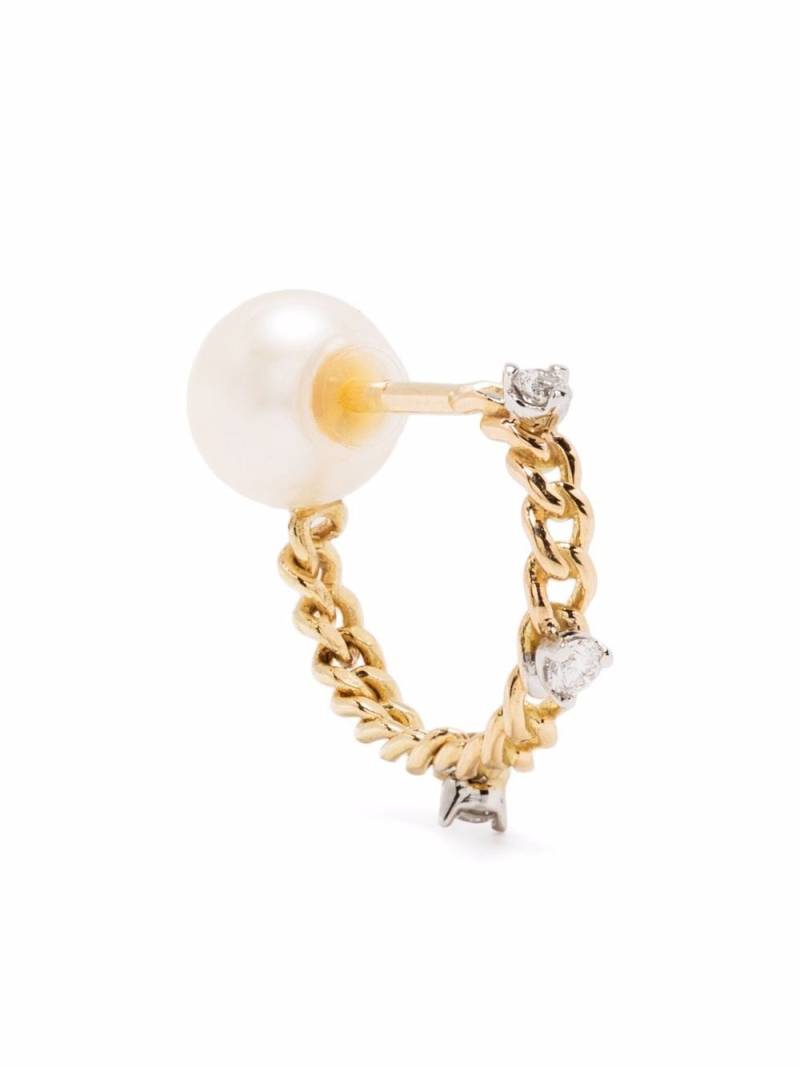 Delfina Delettrez 18kt yellow gold Unchain My Art diamond earring von Delfina Delettrez