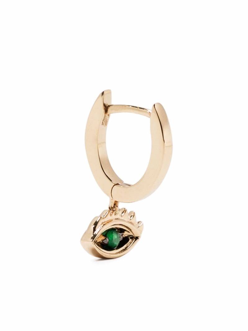 Delfina Delettrez 9kt yellow gold Micro-Eye Piercing emerald earring von Delfina Delettrez